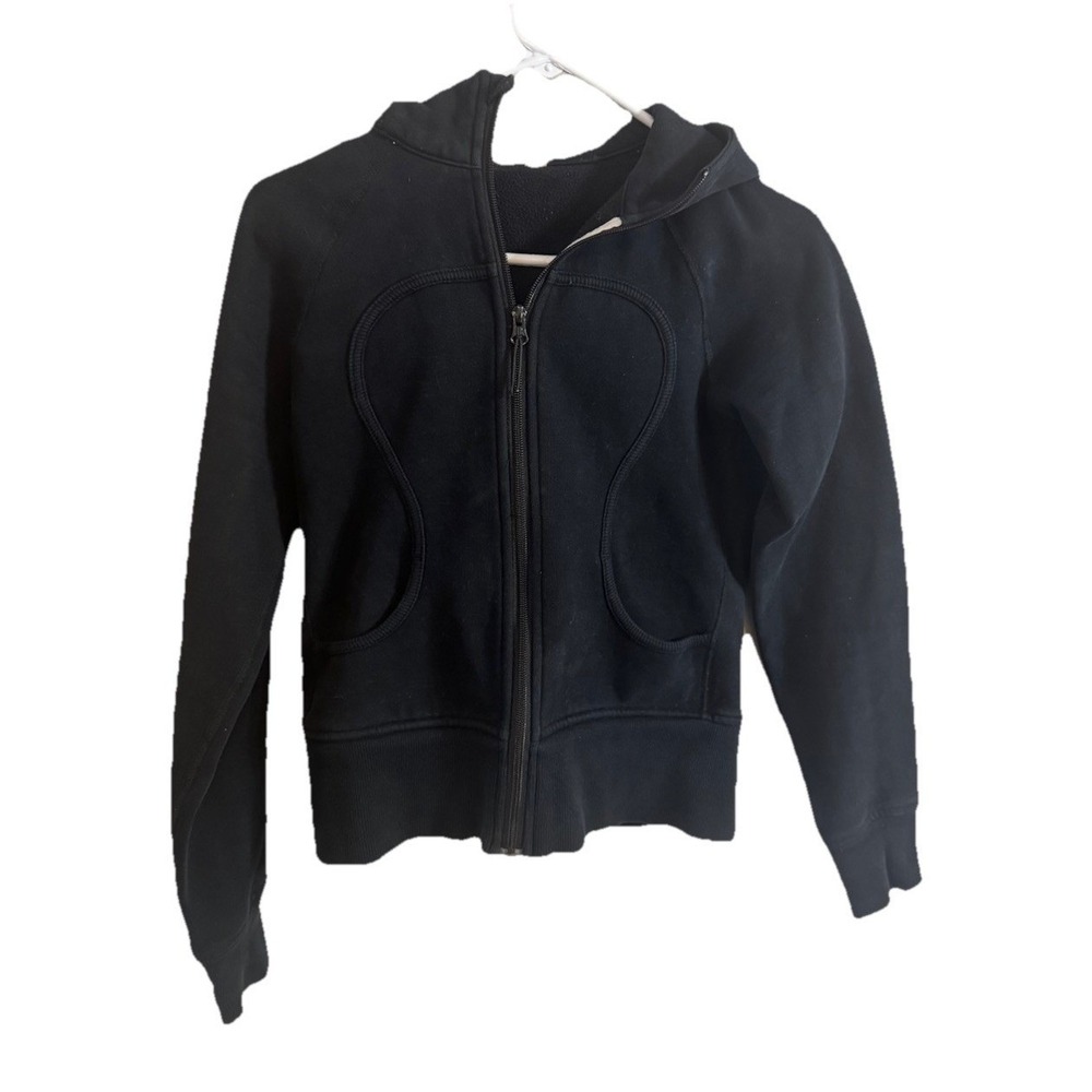 🤑Lululemon 🖤Rare Scuba Hoodie II Biggie So Fly Butterfly Burnout Print Black 4 - Picture 2 of 6
